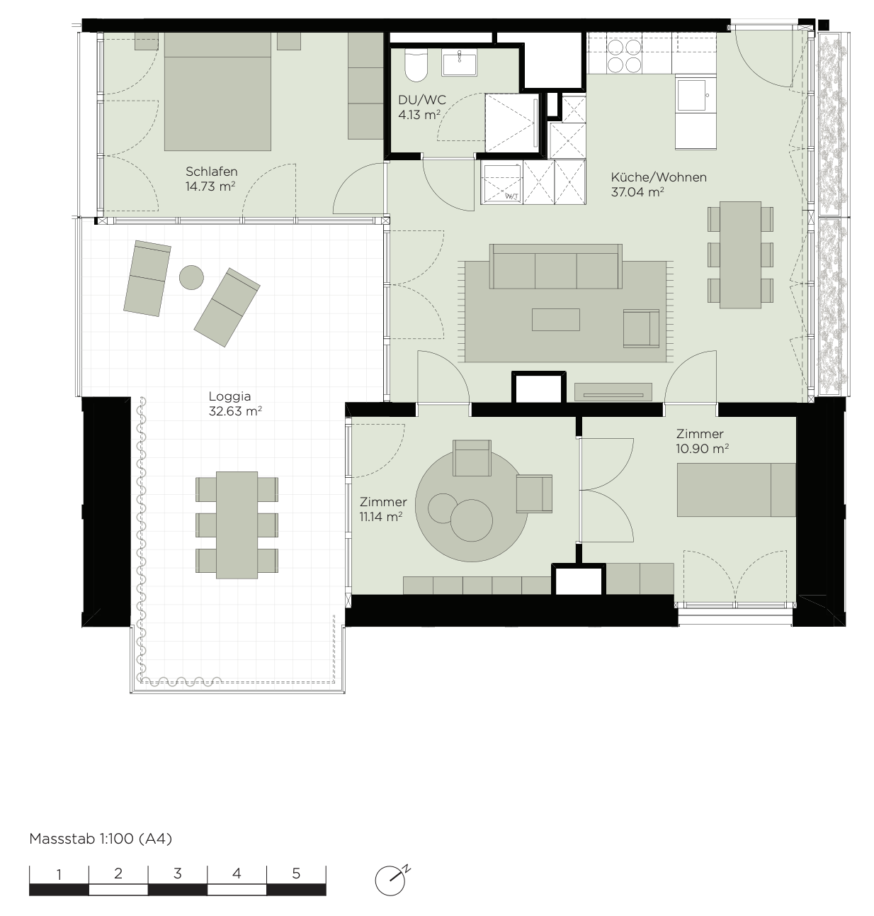 4 ½ rooms apartment