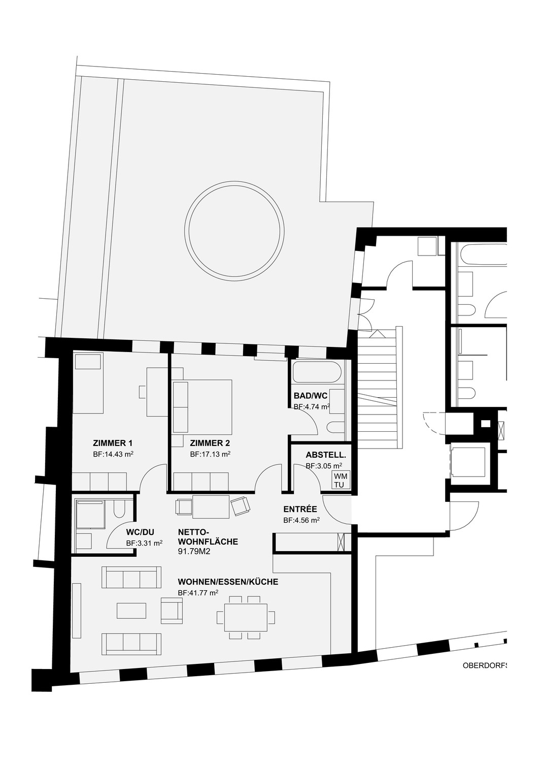 Appartement de 3 ½ pièces